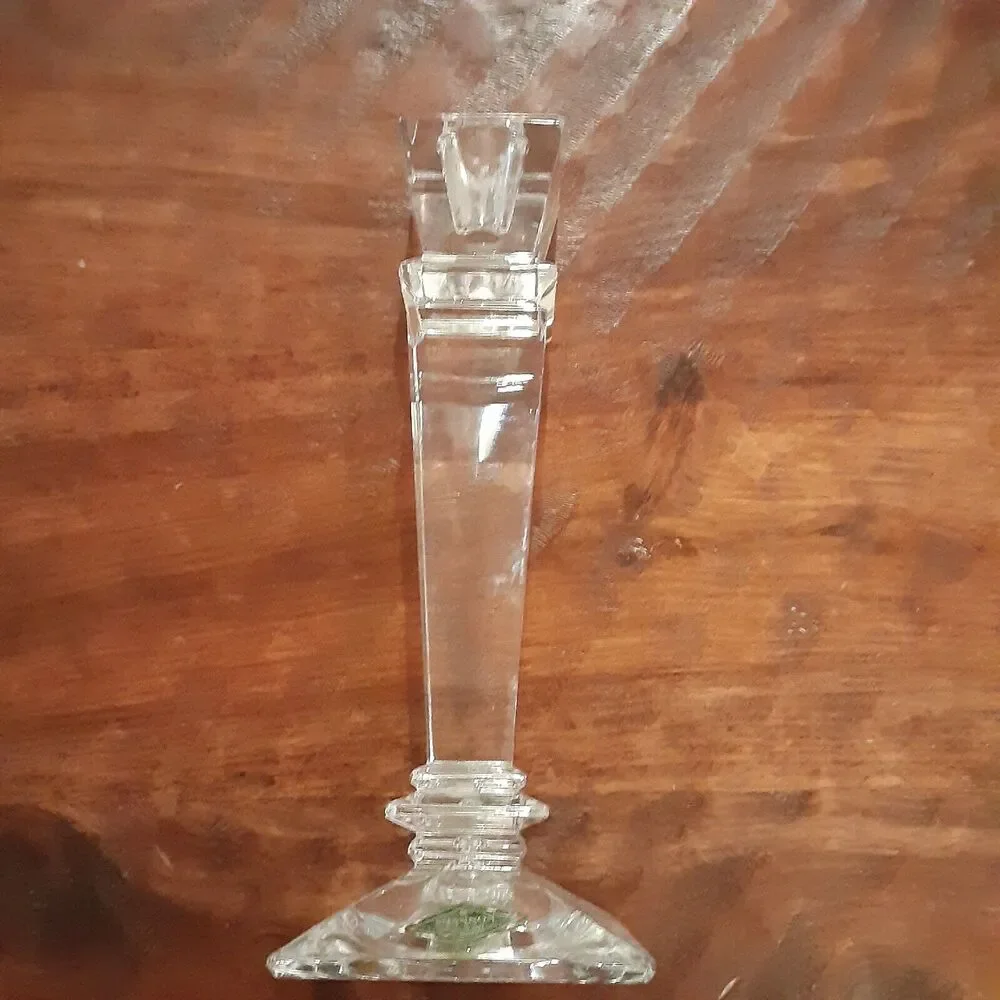 Shannon Crystal Ireland Tall Candle Holder Clear Timeless